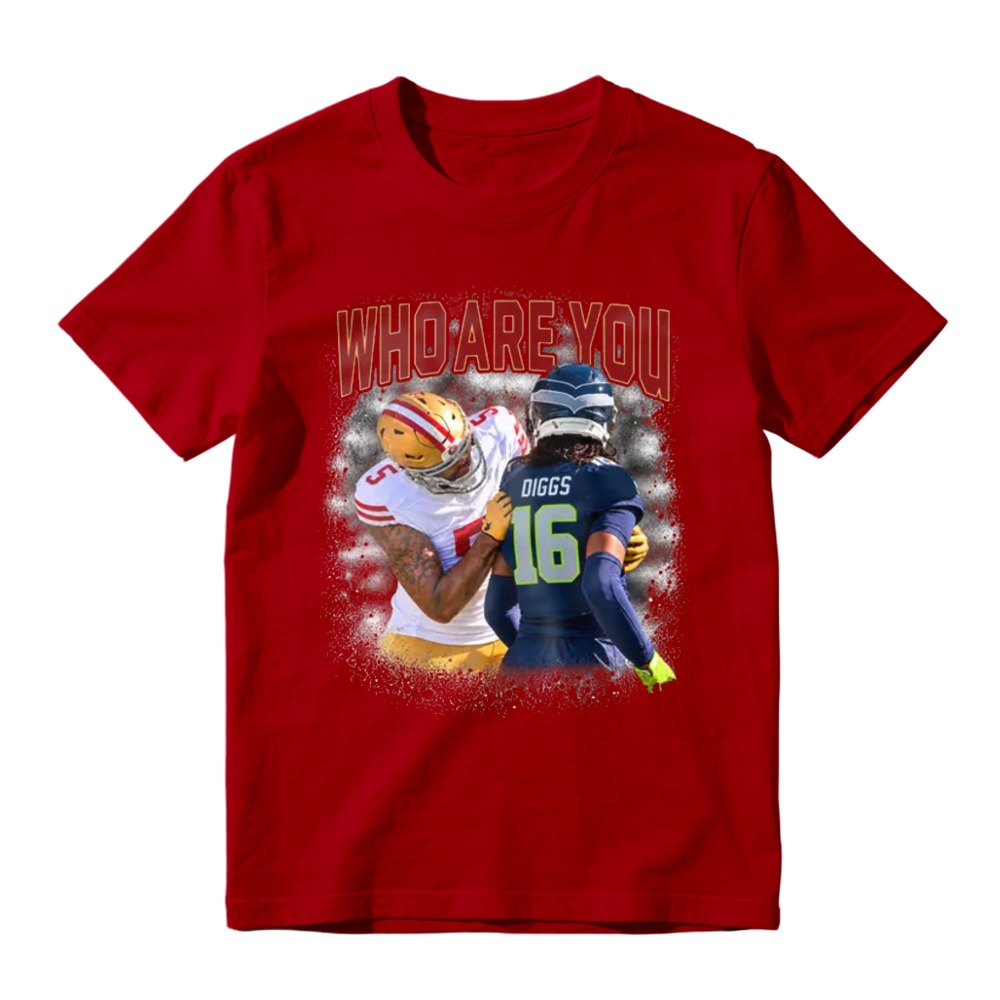 Who Are You Diggs Number 16 Football Player Graphic T-shirt