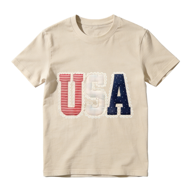 USA Patchwork Design Unisex Classic T-shirt