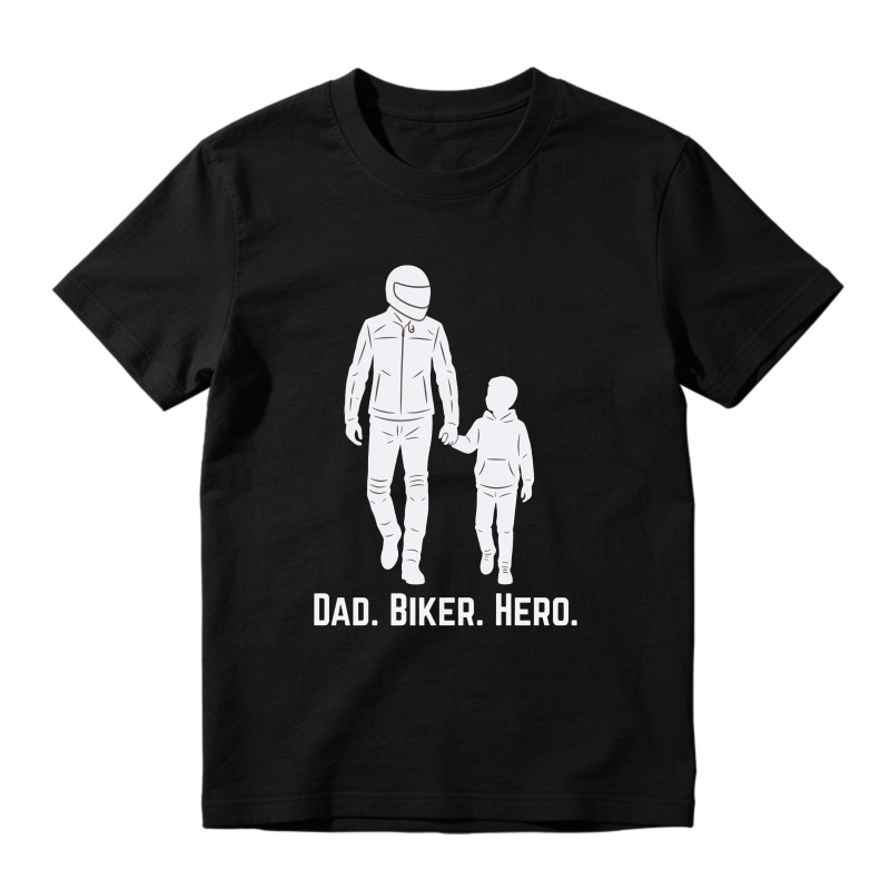 Dad Biker Hero Graphic Design Unisex Classic T-shirt