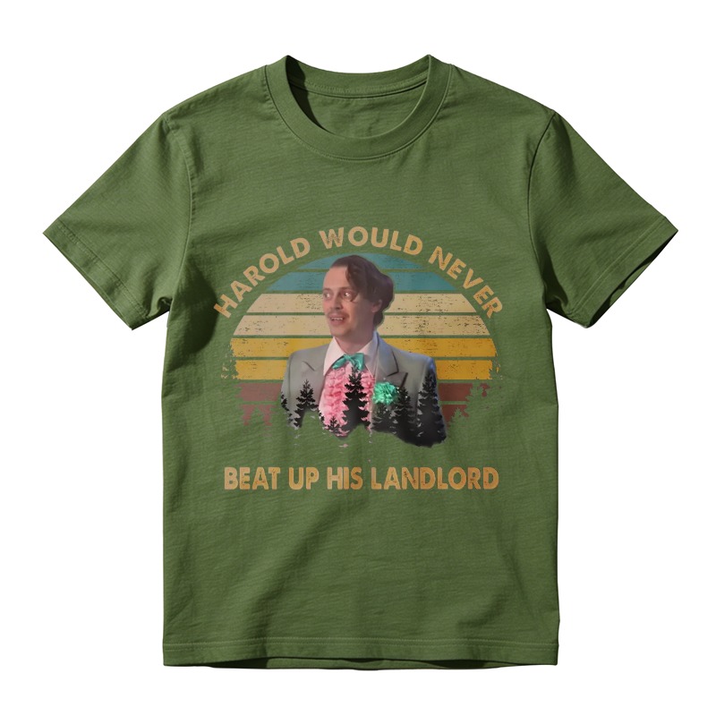 Harold Would Never Beat Up His Landlord Vintage Portrait Unisex Classic T-shirt
