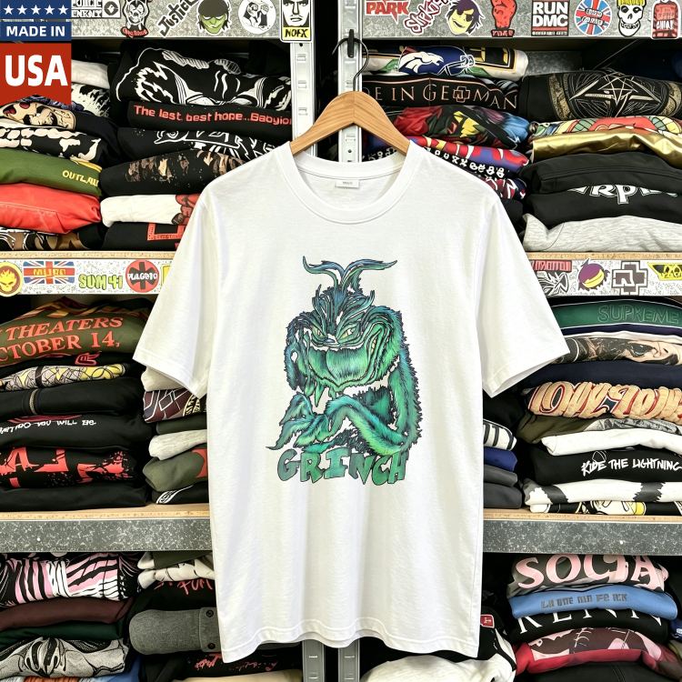 CozTee Grinch 'Whoville's Worst' Rare  Graphic T-Shirt