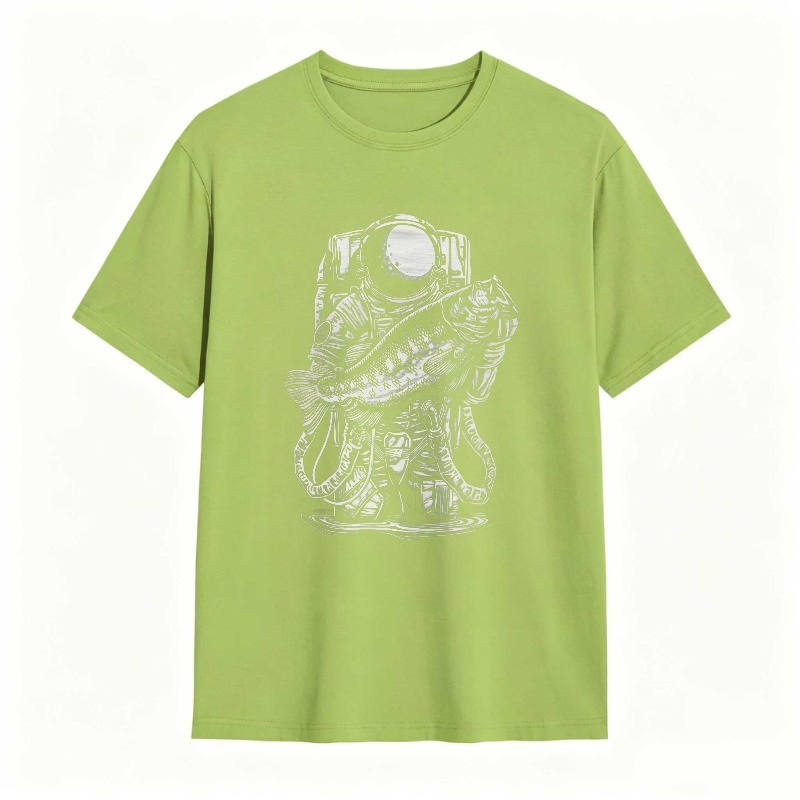Astronaut Holding Fish Unisex Classic T-shirt