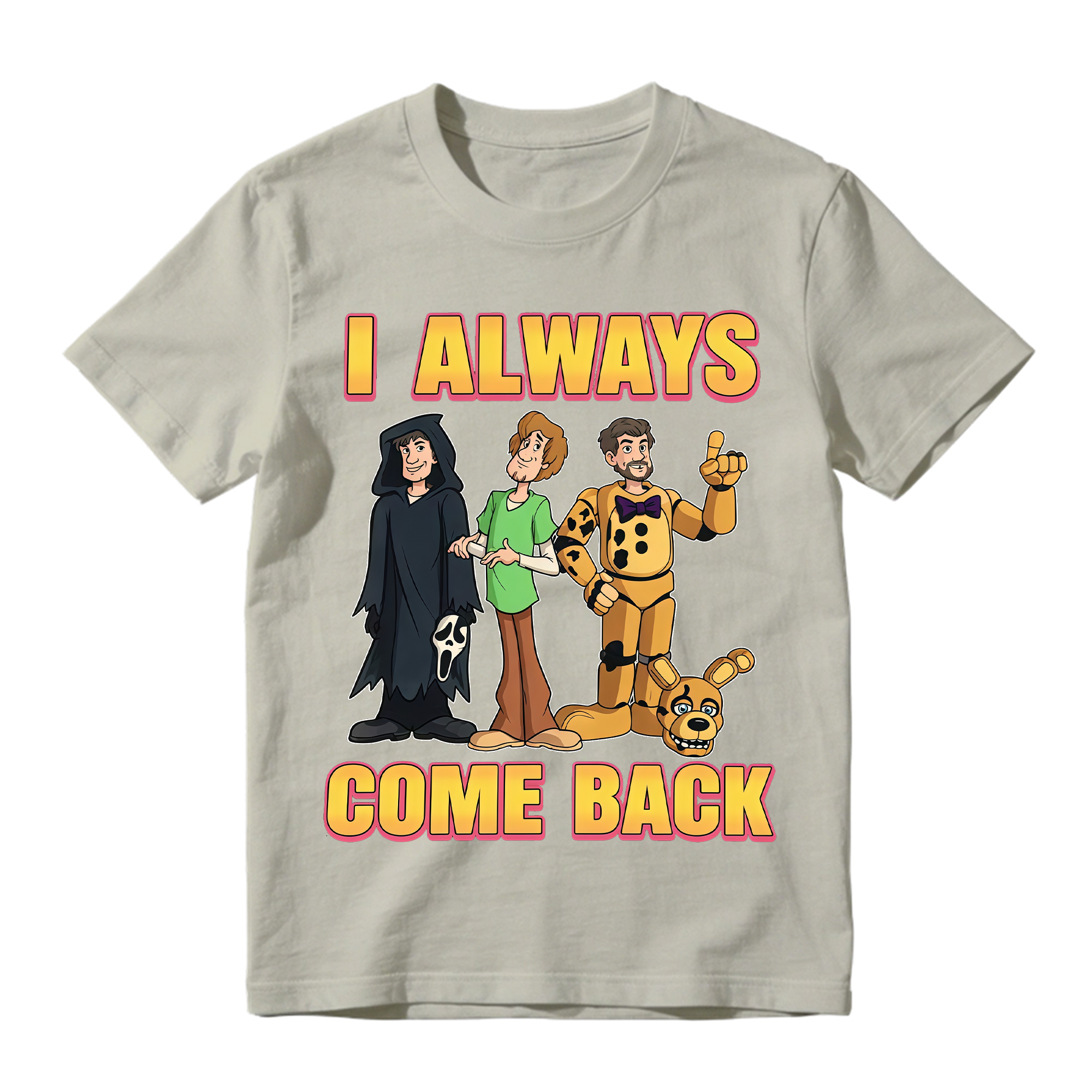 I Always Come Back Halloween Shirt, Scoooby Inspired Mystery Gang Tee, Funny Cartoon Graphic Shirt, Halloween Party Outfit