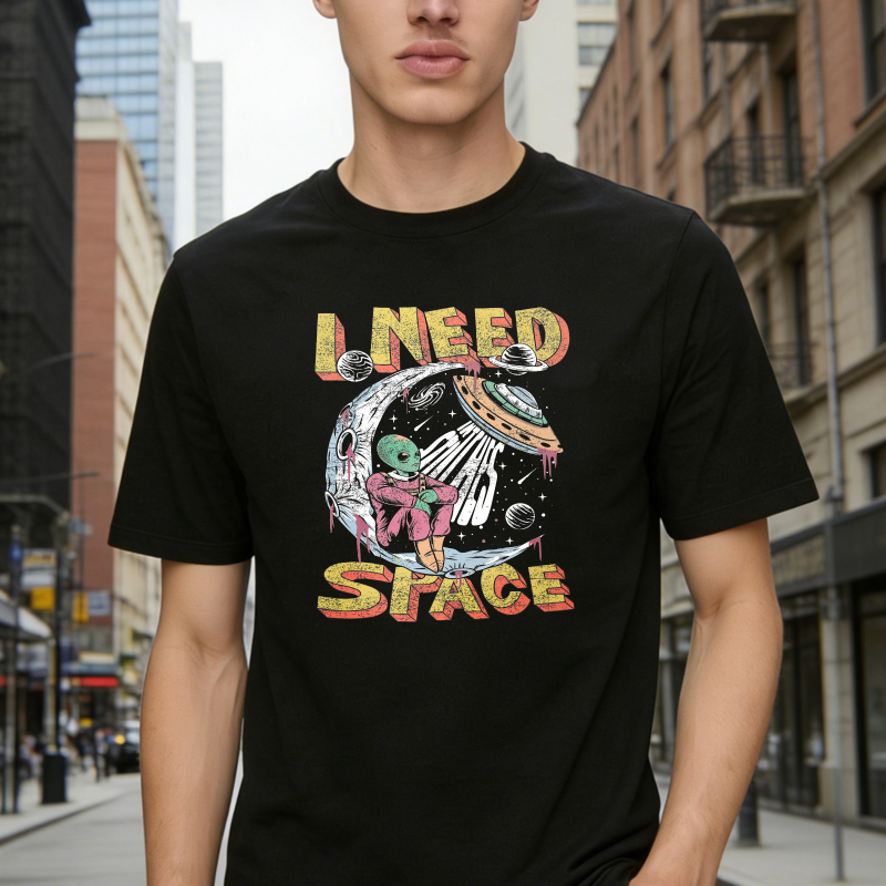 I Need Space Alien In Spaceship Unisex Classic T-shirt