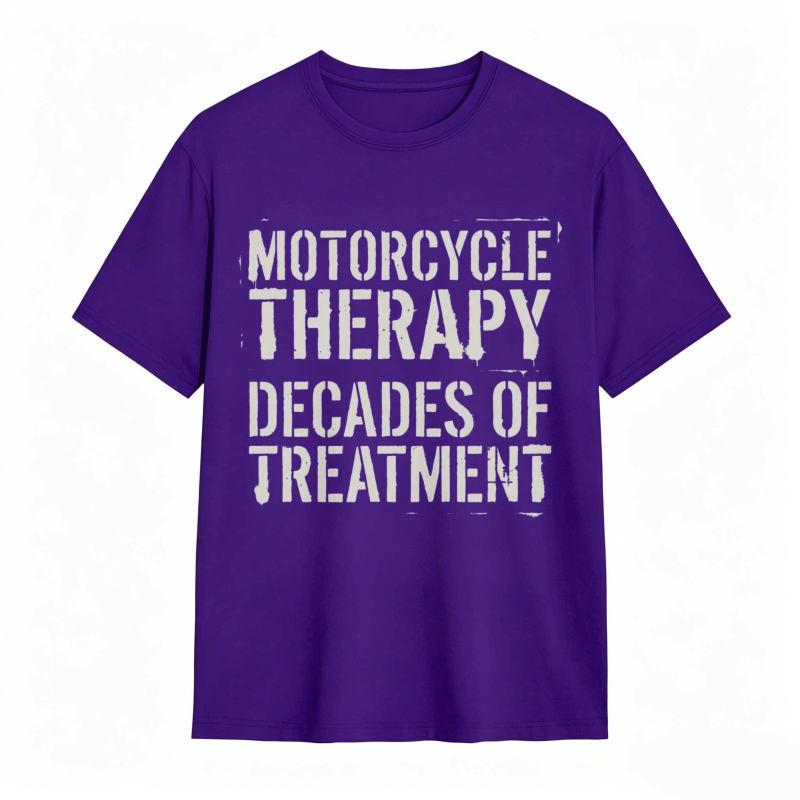 Motorcycle Therapy Decades Of Treatment T-shirt