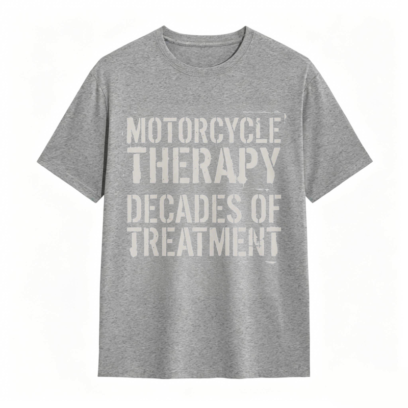 Motorcycle Therapy Decades Of Treatment T-shirt