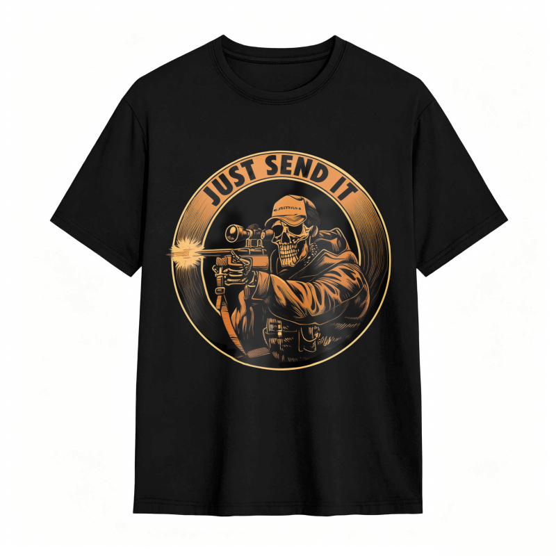 Skull Sniper Just Send It Graphic Unisex Classic T-shirt