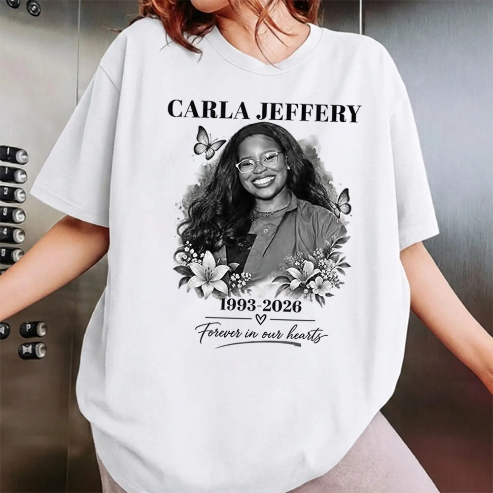 C-J Shirt Unisex In Loving Memory T-Shirt Forever in Our Hearts Memorial Tee Floral Butterfly Remembrance Shirt