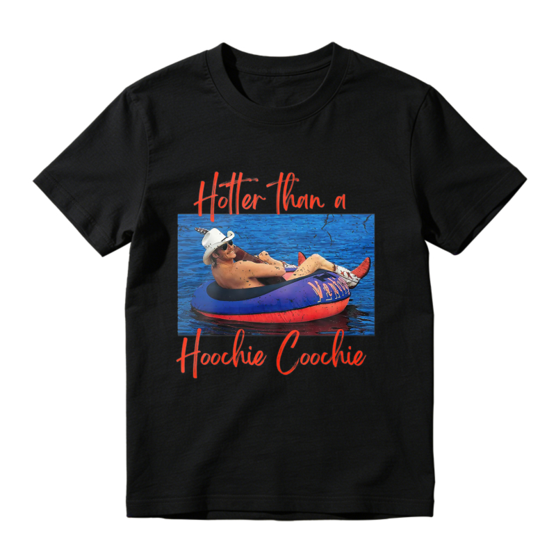 Hotter Than A Hoochie Coochie Funny Summer Pool Float Graphic Unisex Classic T-shirt
