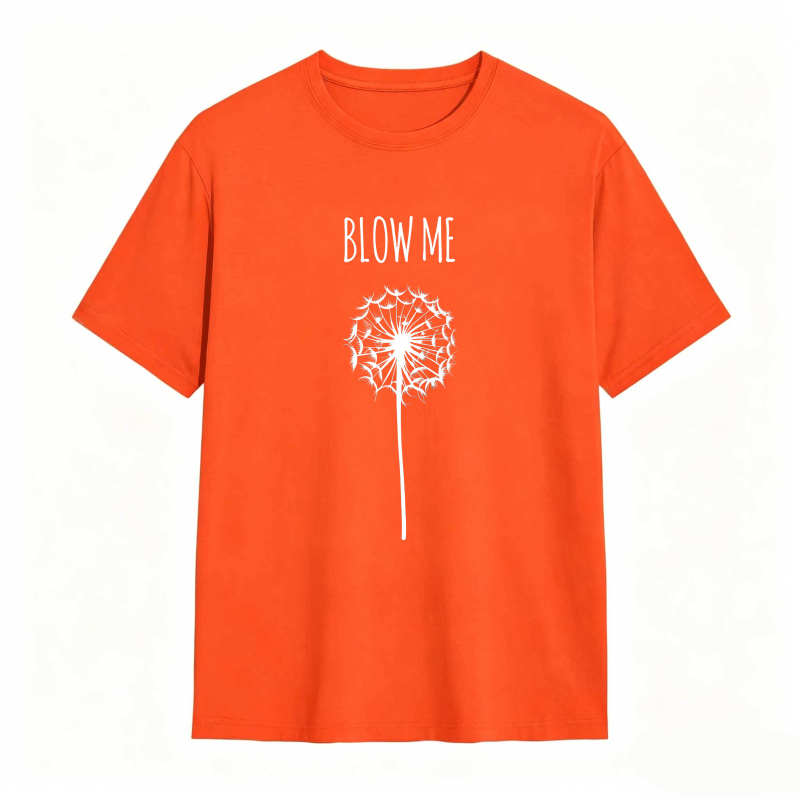 Dandelion Blow Me Text Unisex Classic T-shirt