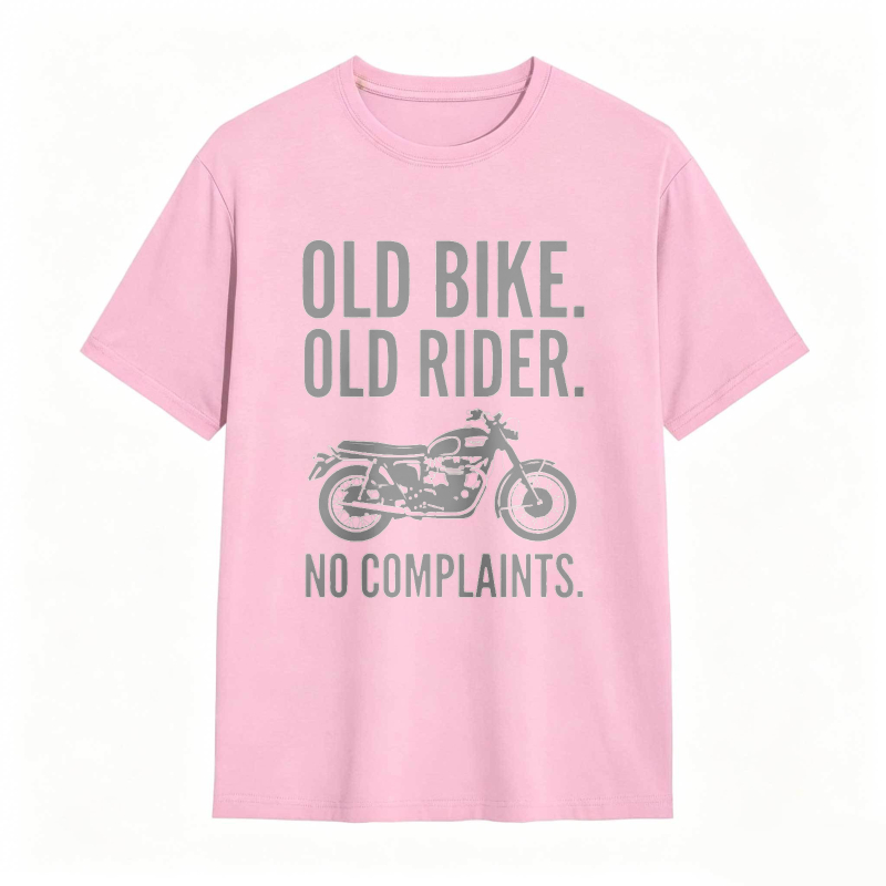 Old Bike Old Rider No Complaints Motorcycle Graphic T-shirt
