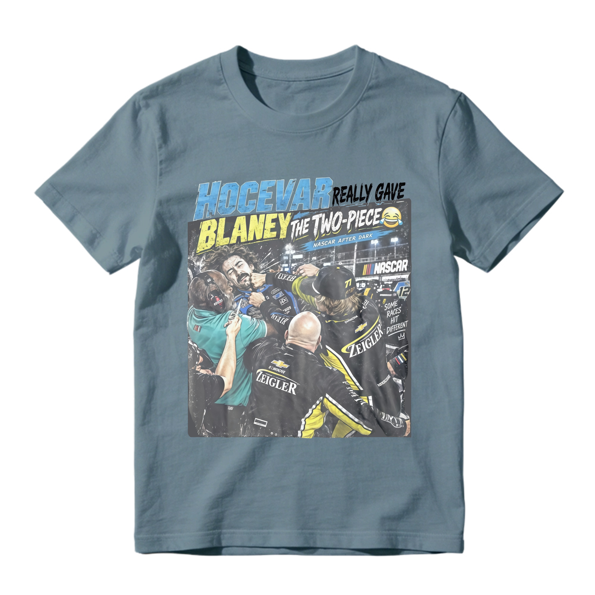Carson Hocevar Ryan Blaney Shirt  “Two-Piece” Funny Racing Graphic Tee  Vintage NASCAR-Inspired Fight T-Shirt  Race Day Fan Gift