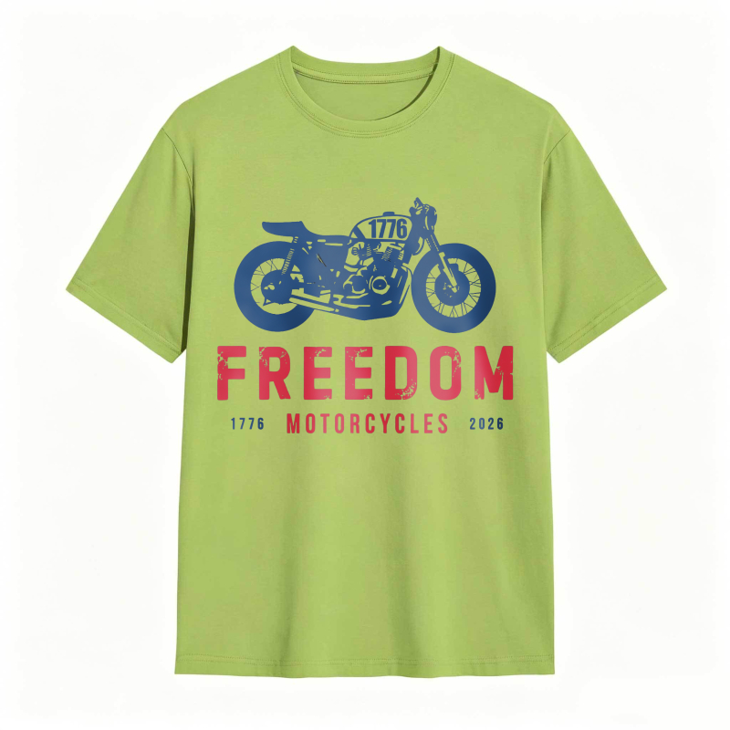 Freedom Motorcycles 1776 2025 Motorcycle Design Unisex Classic T-shirt