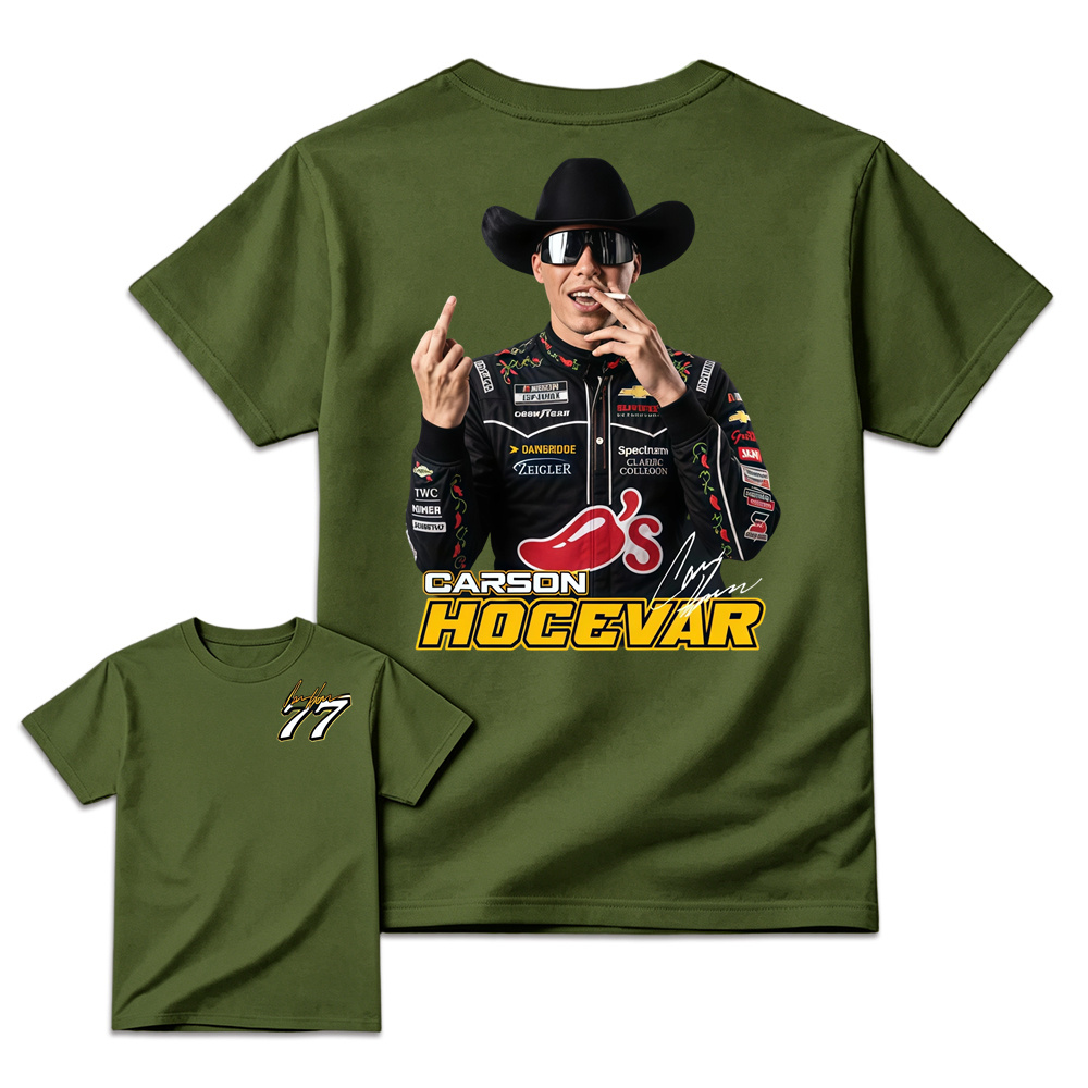 Carson H0cevar Fight Shirt, Hocevar Racing TShirt, Vintage NASCAR Graphic Tee, Hocevar Racing Fan Gift, Number 77