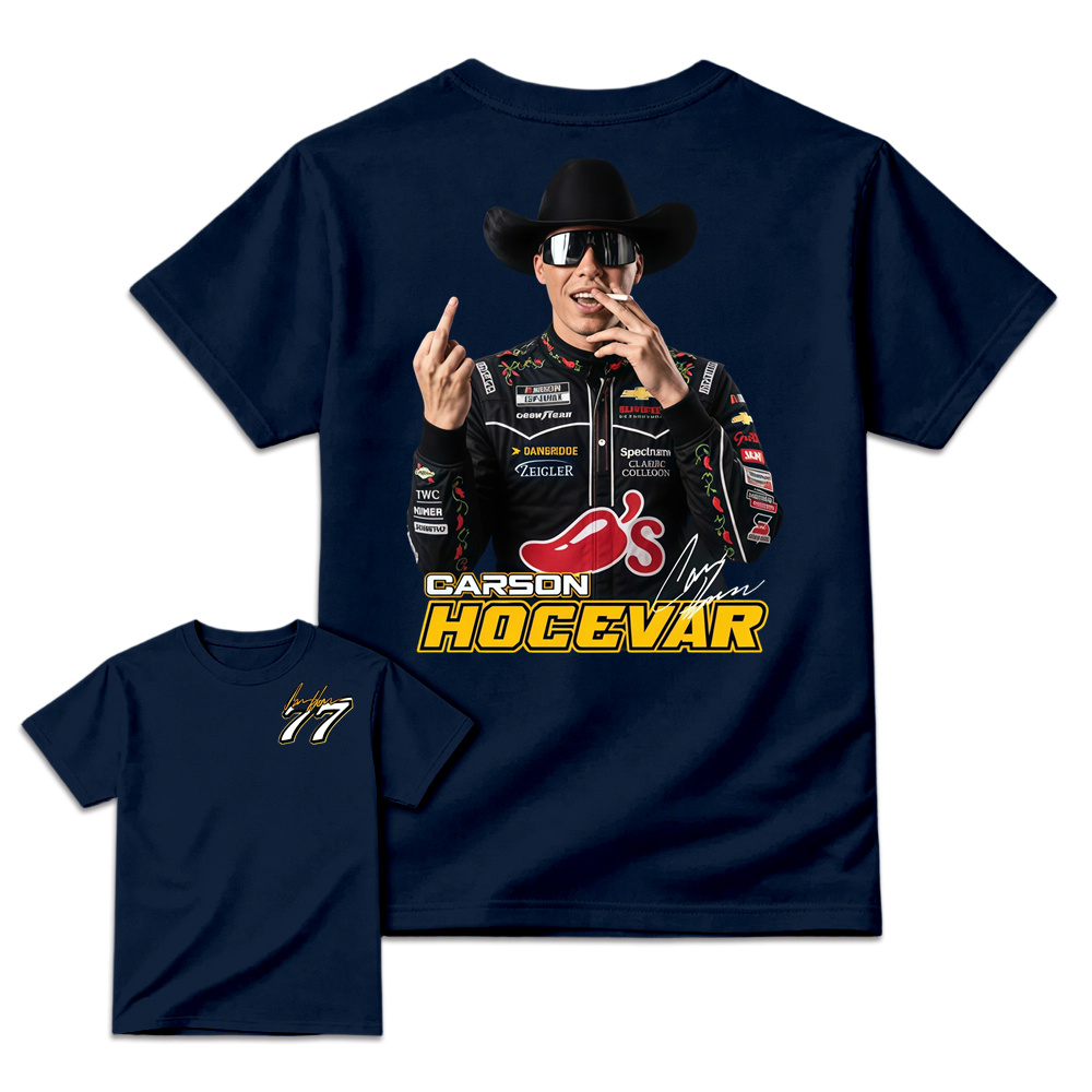 Carson H0cevar Fight Shirt, Hocevar Racing TShirt, Vintage NASCAR Graphic Tee, Hocevar Racing Fan Gift, Number 77