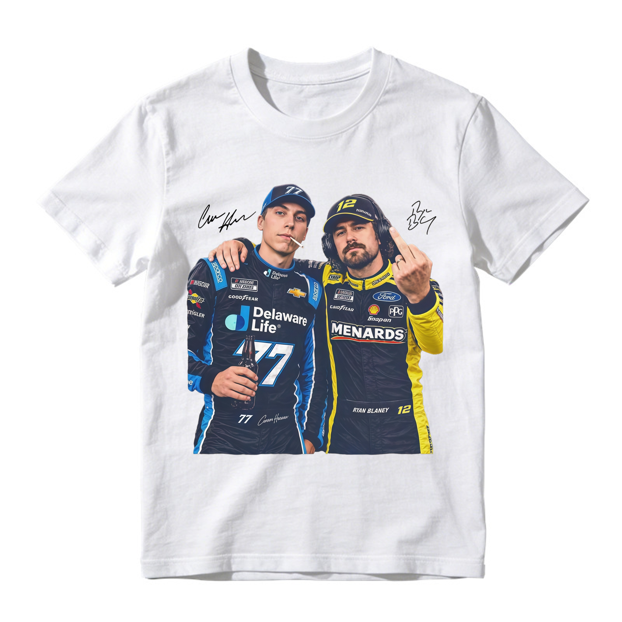 Hocevar Really Gave Blaney The Two-Piece Comfort Colors Shirt Carson Hocevar Ryan Blaney Fight Sweatshirt, Racing Graphic Tee