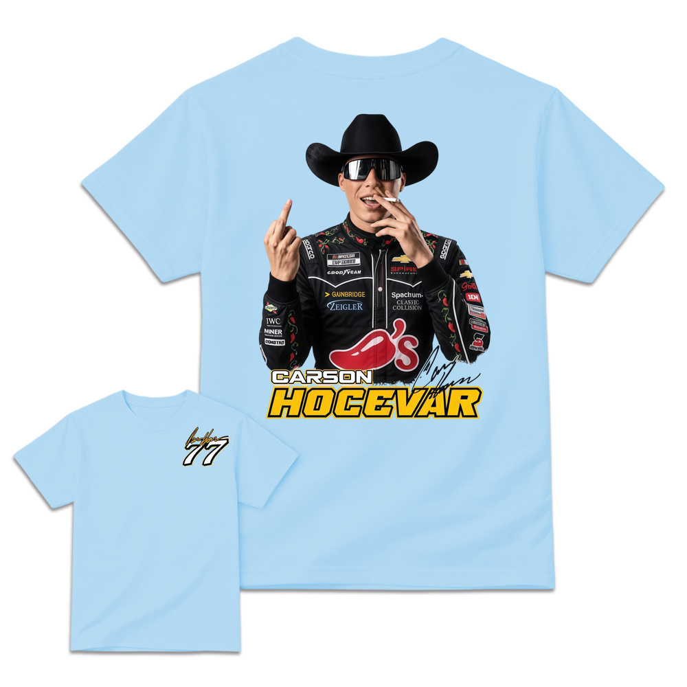 Carson H0cevar Fight Shirt, Hocevar Racing TShirt, Vintage NASCAR Graphic Tee, Hocevar Racing Fan Gift, Number 77