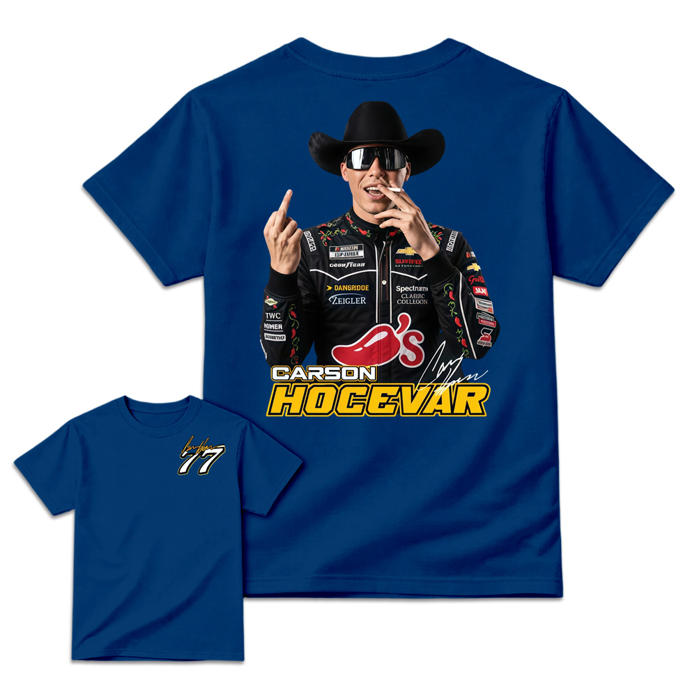 Carson H0cevar Fight Shirt, Hocevar Racing TShirt, Vintage NASCAR Graphic Tee, Hocevar Racing Fan Gift, Number 77
