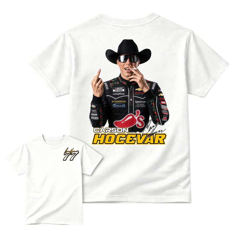 Carson H0cevar Fight Shirt, Hocevar Racing TShirt, Vintage NASCAR Graphic Tee, Hocevar Racing Fan Gift, Number 77