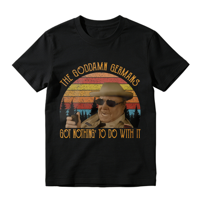 Vintage Retro Sunset The Goddamn Germans Got Nothing To Do With It Movie Quote Unisex Classic T-shirt
