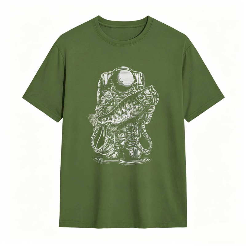 Astronaut Holding Fish Unisex Classic T-shirt