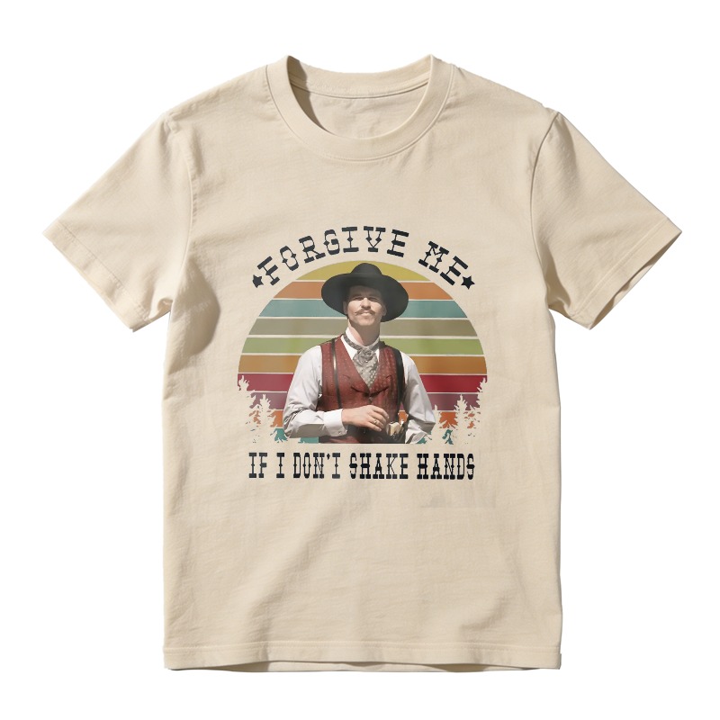 Forgive Me If I Don T Shake Hands Cowboy Western Vintage Retro Unisex Classic T-shirt