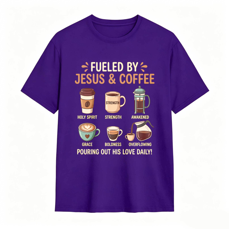 Fueled by Jesus and Coffee T-shirt