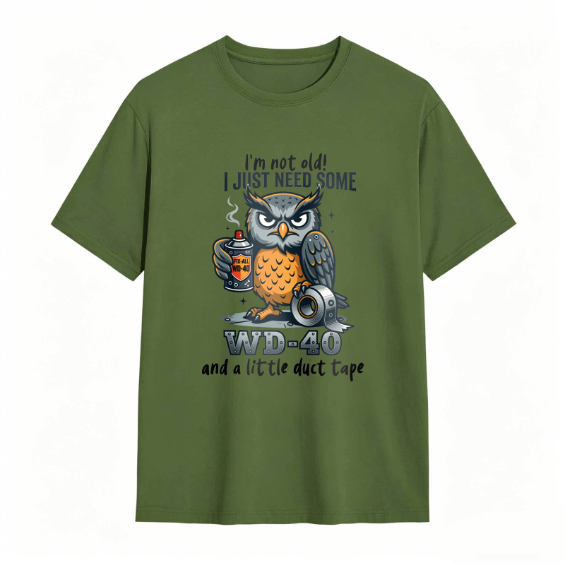 Owl With Wd 40 And Duct Tape Humor Unisex Classic T-shirt