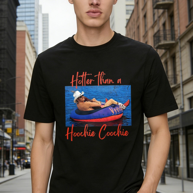 Hotter Than A Hoochie Coochie Funny Summer Pool Float Graphic Unisex Classic T-shirt