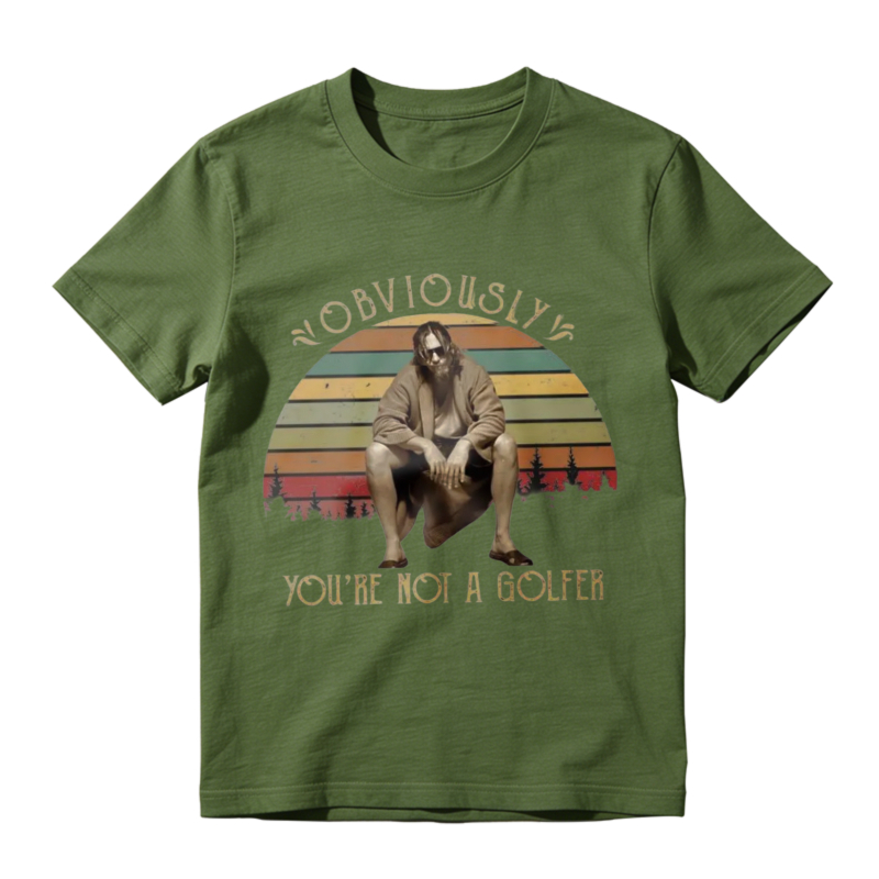 Obviously Youre Not A Golfer Vintage Retro Sunset Unisex Classic T-shirt