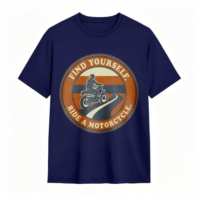 Find Yourself Ride A Motorcycle Graphic T-shirt