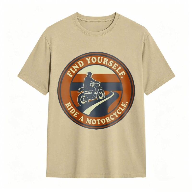 Find Yourself Ride A Motorcycle Graphic T-shirt