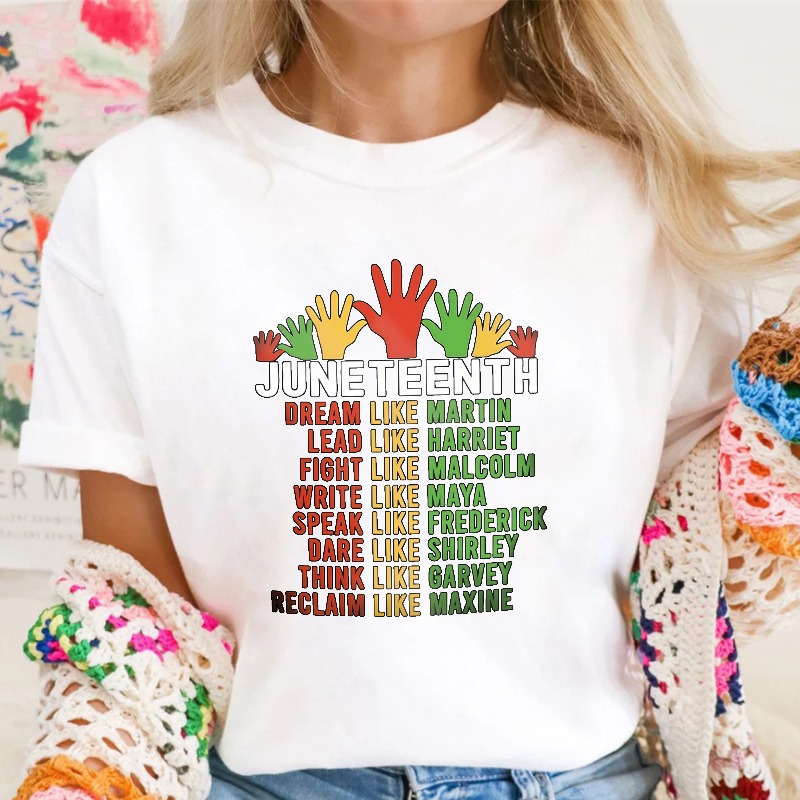 Juneteenth Hands And Inspirational Quotes T-shirt
