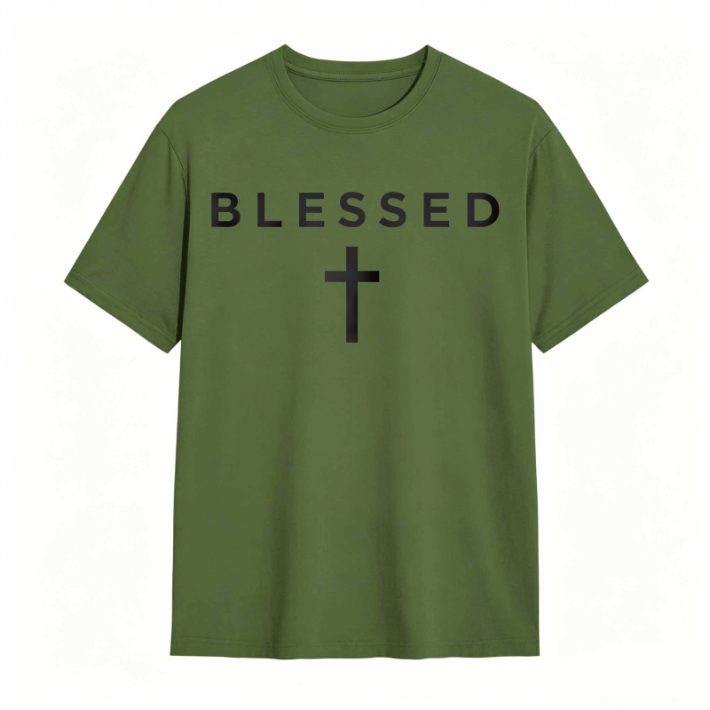 Blessed Cross Design Unisex Classic T-shirt