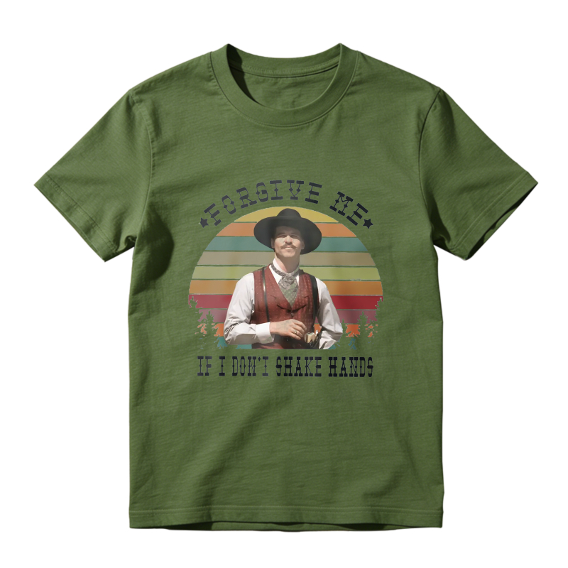 Forgive Me If I Don T Shake Hands Cowboy Western Vintage Retro Unisex Classic T-shirt