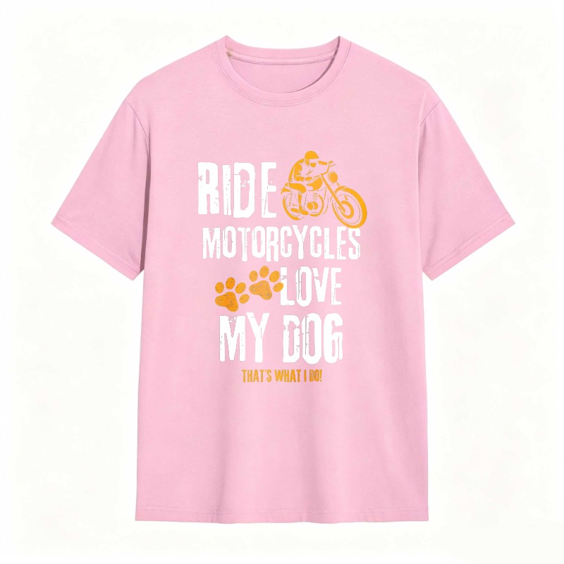 Ride Motorcycles Love My Dog Unisex Classic T-shirt
