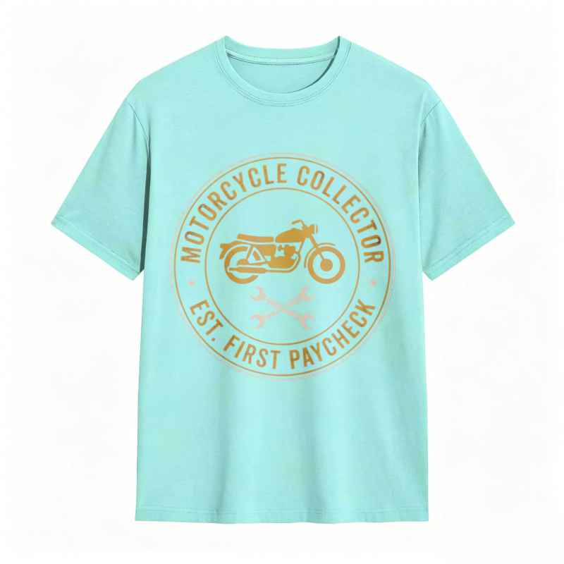Motorcycle Collector Est First Paycheck T-shirt
