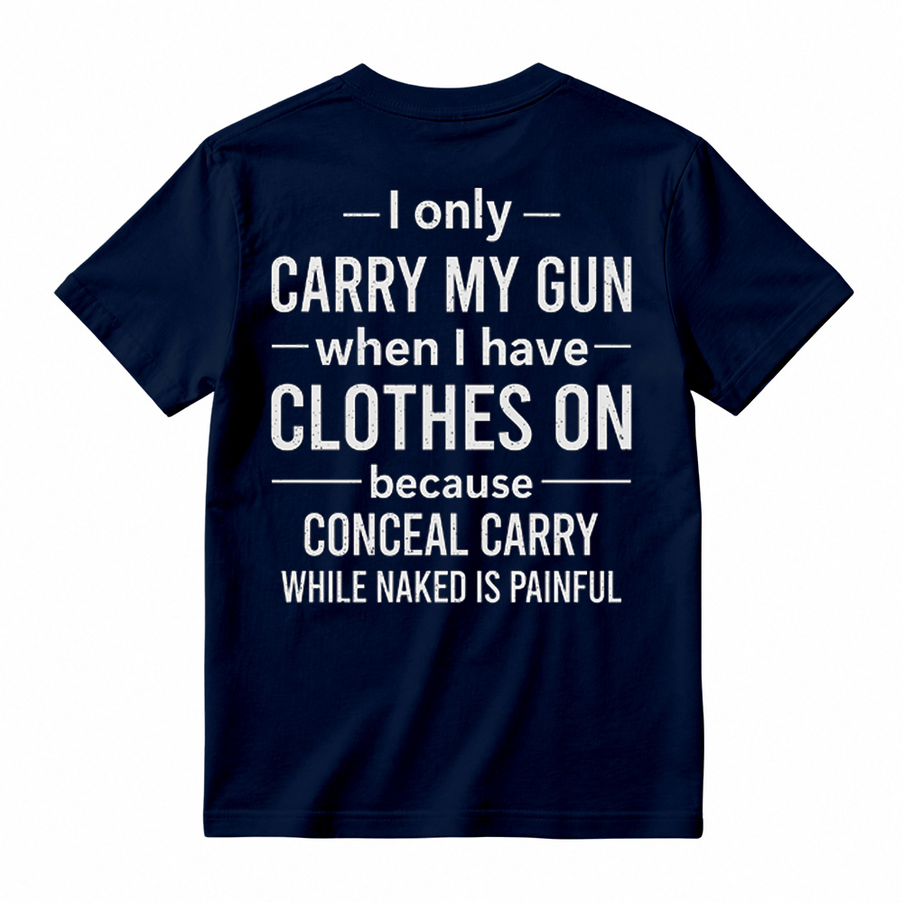 Funny Second Amendment T-Shirt – Gun Owner Humor Tee, Short Sleeve Printed Graphic Shirt, Daily Casual Cotton Men