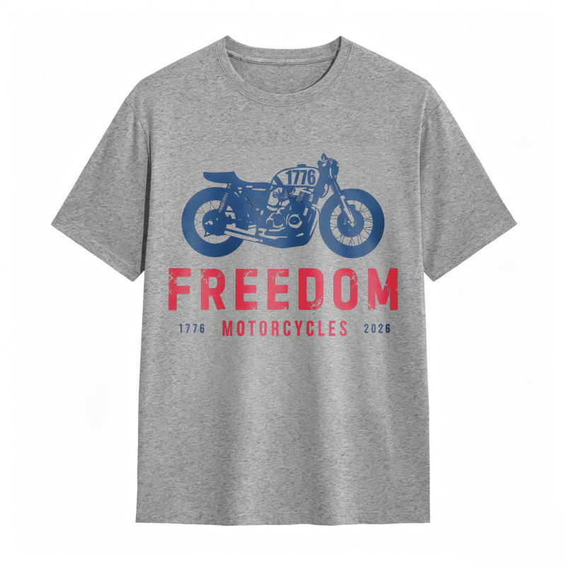 Freedom Motorcycles 1776 2025 Motorcycle Design Unisex Classic T-shirt