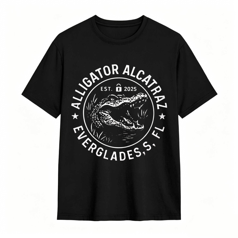 Alligator Alcatraz Everglades Fl Est 2025 Unisex Classic T-shirt