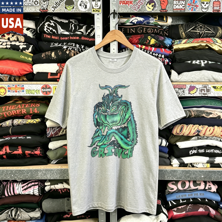 CozTee Grinch 'Whoville's Worst' Rare  Graphic T-Shirt