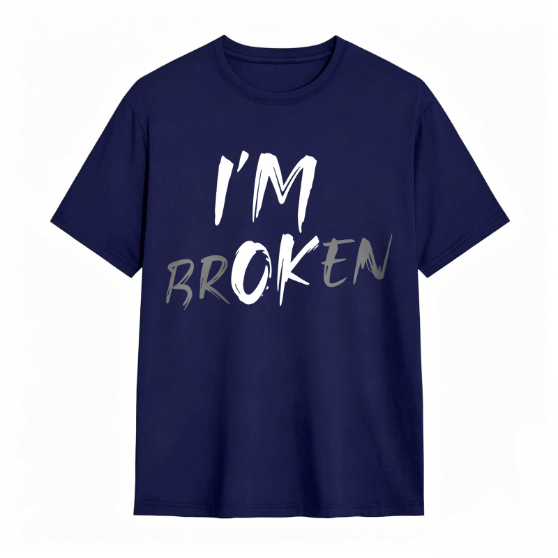 Im Broken Text Design Unisex Classic T-shirt