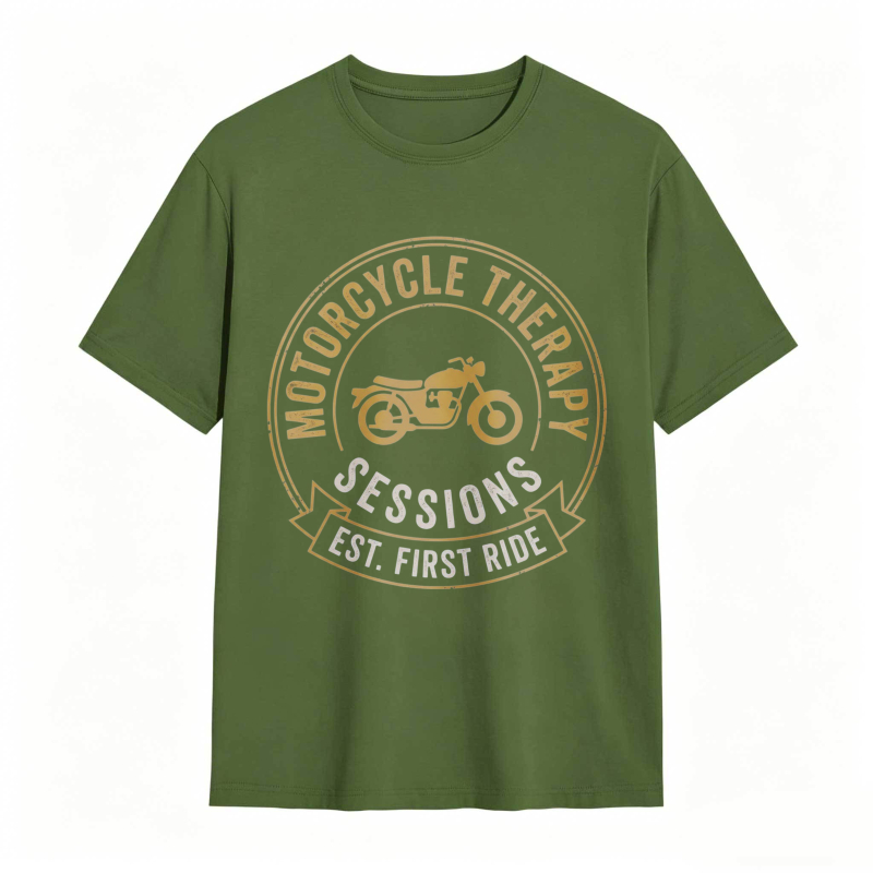 Motorcycle Therapy Sessions Est First Ride T-shirt
