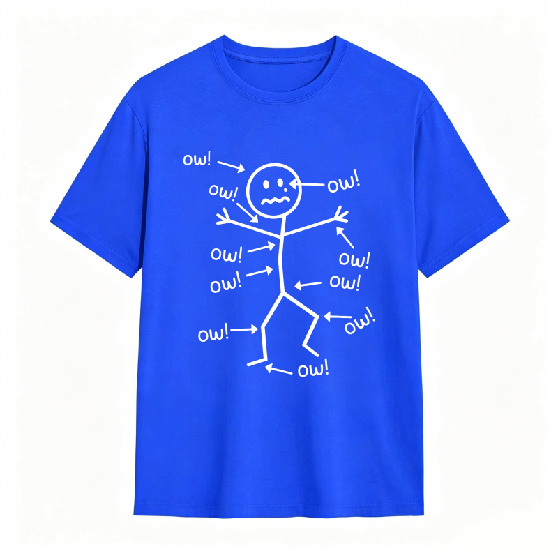 Stick Figure With Ow Exclamations Unisex Classic T-shirt