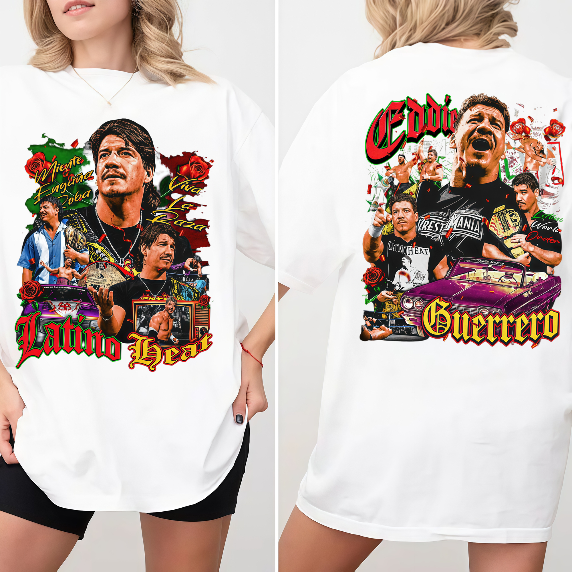 Vintage Wrestling Tee, Men's Classic Fit Short Sleeve Graphic Top, 100% Cotton Streetwear , Shortsleeve, Tops, Clothes, Menswear, Print