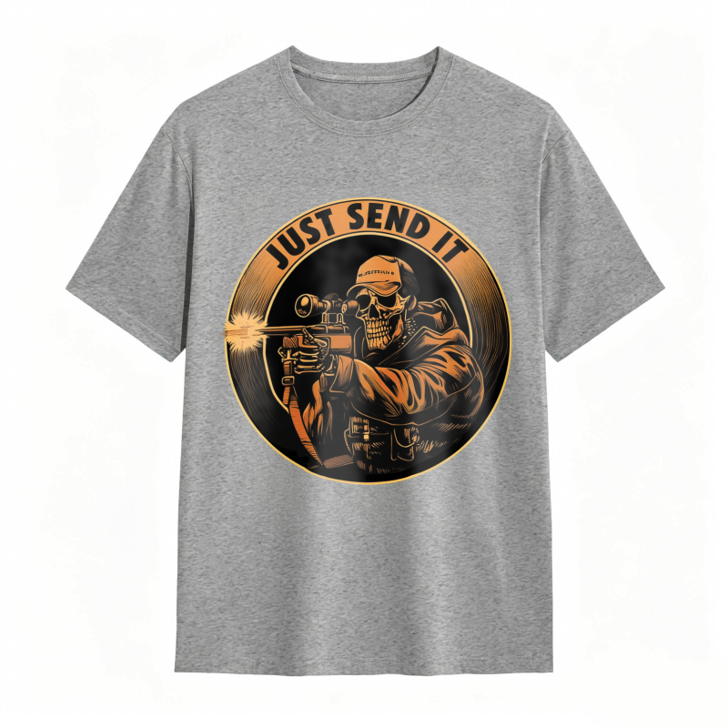 Skull Sniper Just Send It Graphic Unisex Classic T-shirt