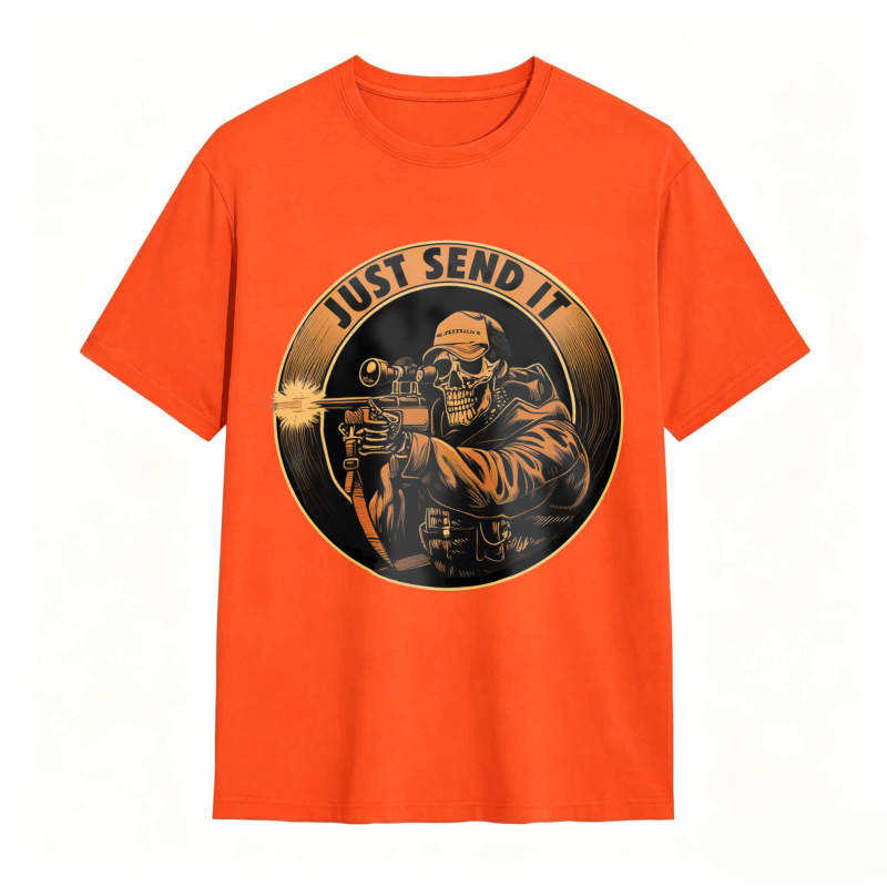 Skull Sniper Just Send It Graphic Unisex Classic T-shirt