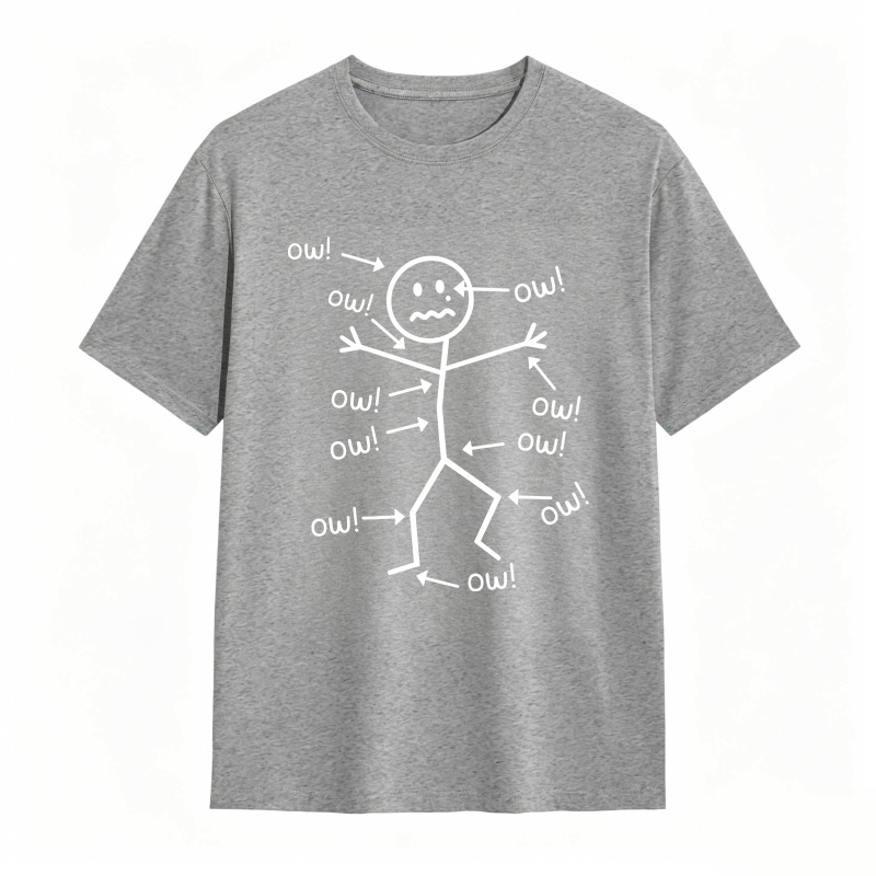 Stick Figure With Ow Exclamations Unisex Classic T-shirt