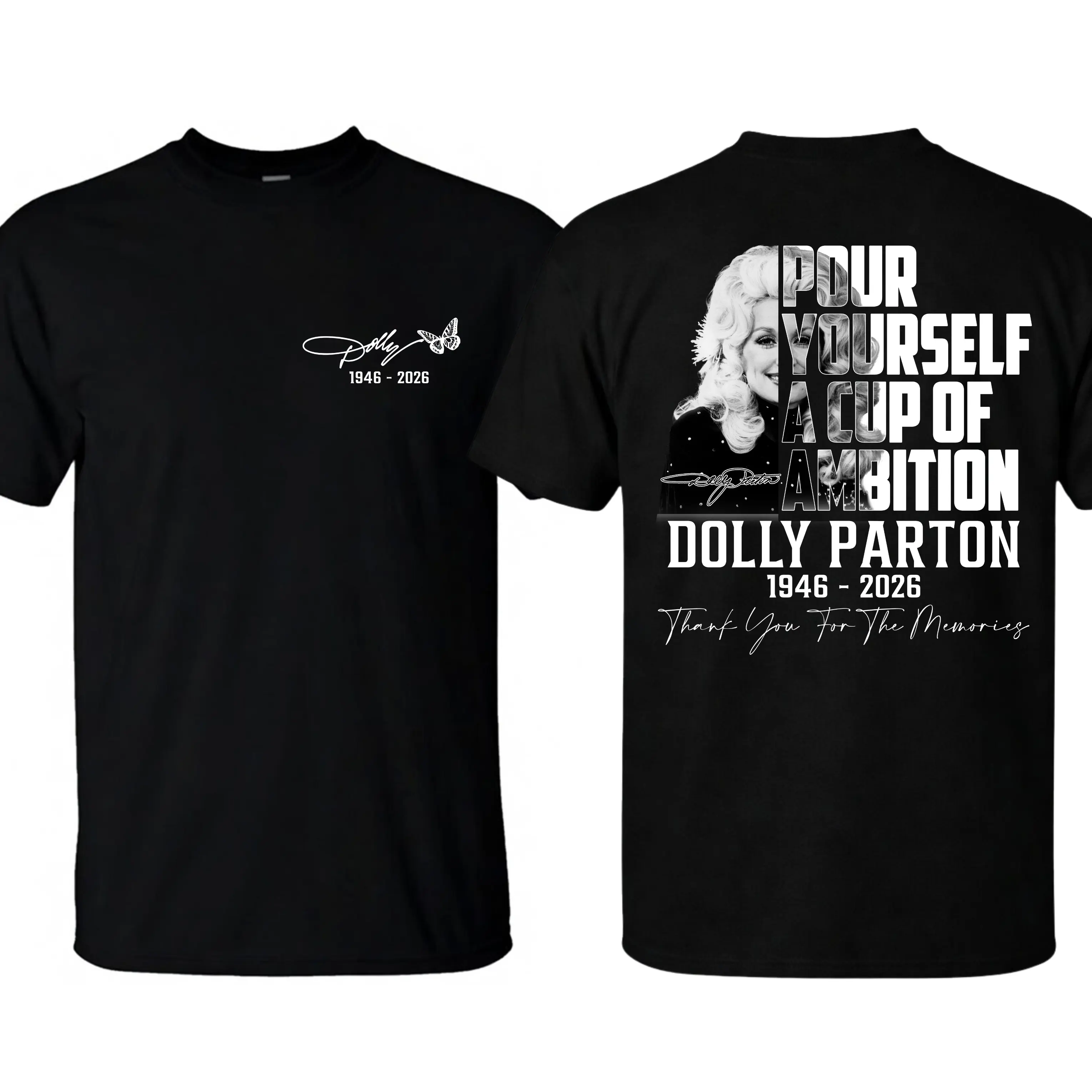 Dolly Parton 9 to 5 Tribute Shirt, Pour Yourself A Cup Of Ambition Tee, Country Music Legend T-Shirt