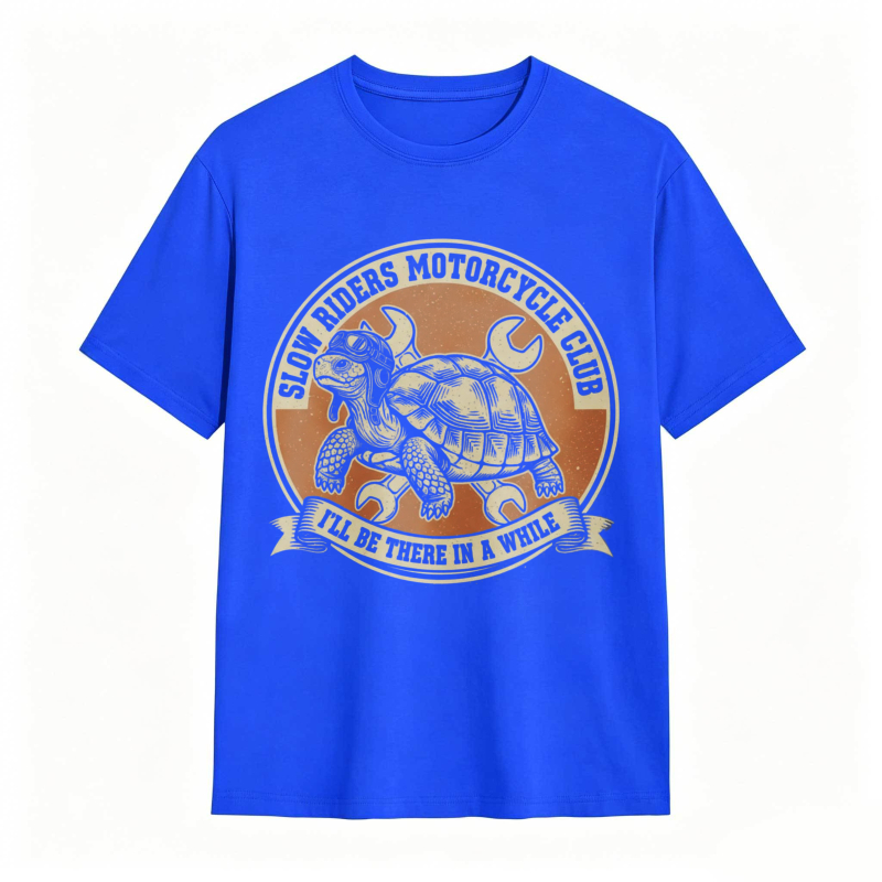 Turtle Motorcycle Club Slow Riders I'll Be There In A While T-shirt